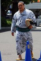 Shironoryu outside of the Ryogoku Kokugikan (c. 2010)