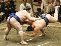 Tamakasuga slaps down and defeats Kasugao (c. 2008)