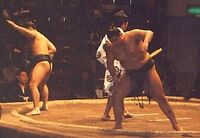 Kaigatake during his time in the unsalaried ranks (c. 1996)