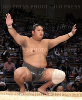 Rikishin during his time in the unsalaried ranks (c. 2016)