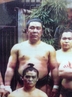 Hoshisatsuma in the unsalaried ranks (c. 1979)