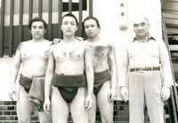Terao joins his father's stable, Izutsu (c. 1979)