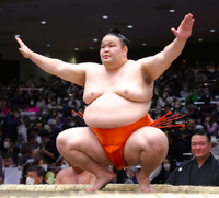 Mitoryu prepares for his upcoming match (c. 2023)