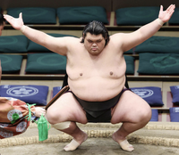 Kazuma prepares for his upcoming match (c. 2025)