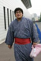 Kamiyutaka's first tournament of professional sumo (c. 2009)