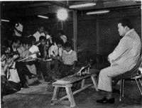 Sadogatake oyakata questioned about Kototenzan's abrupt retirement (c. 1986)