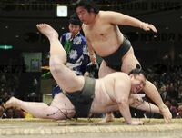 Higonojo defeats Hakiai to win the Sandanme Yusho (c. 2008)