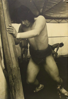 Ryumon practiced teppo during a training session (c. 1969)