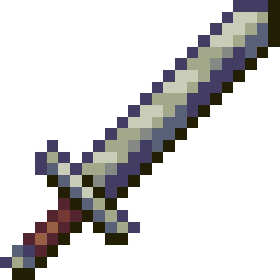 Transparent Minecraft Diamond Sword Png - Iron Sword Minecraft