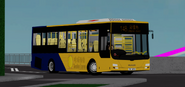A SE MAN RC2 bus leaving North Island