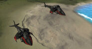 Two old model Cybran Renegades in close formation