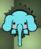 Blue Elephant (Midair Trapeze) (Appears in Tebiri's moveset)