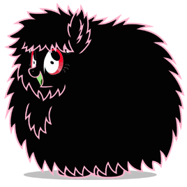 Dark Fluffle Puff