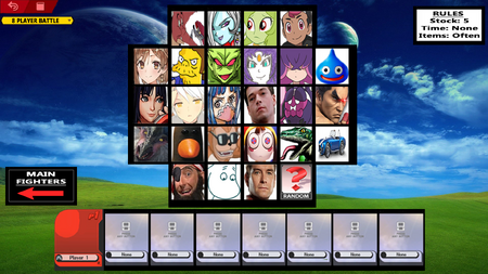 DLC Character-Select Screen (With all DLC character bought)