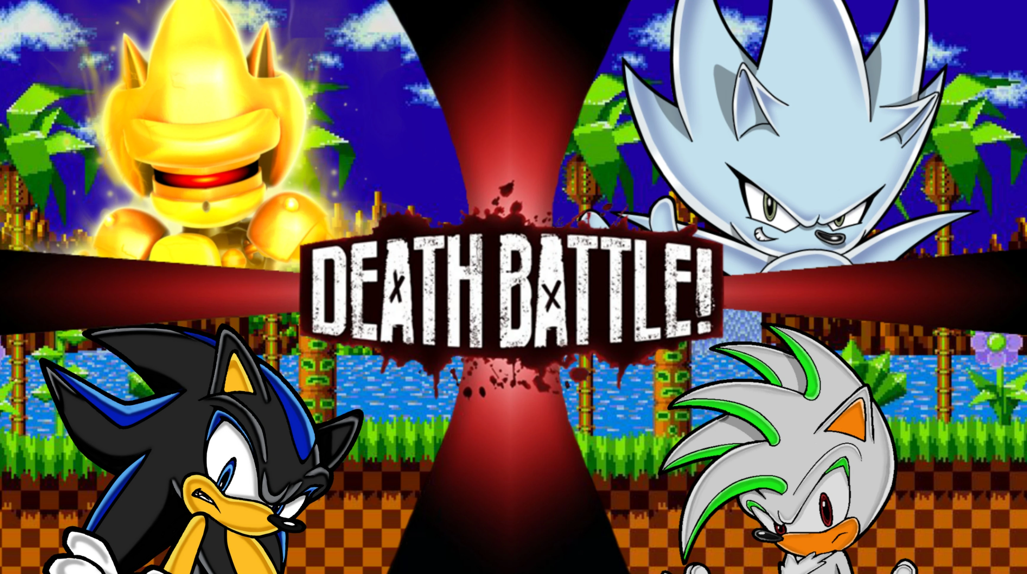 Hyper sonic OP!  Sonic and shadow, Sonic art, Dark fantasy art