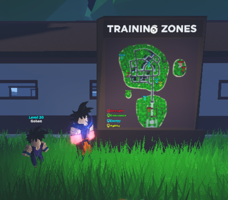 Every TRAINING AREA In Super Power Evolution Simulator 