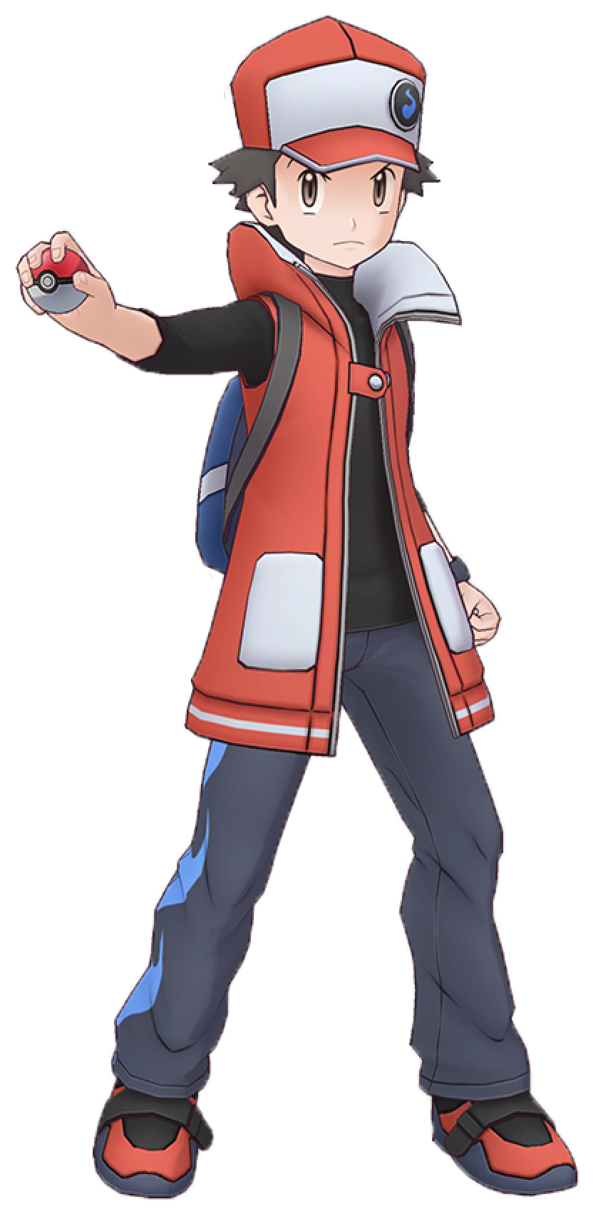 Trainer Red - Pokémon (3D Sprite) - Download Free 3D model by MatiasH290  (@matias029) [0cb27c1]