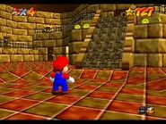 Mario inside the fane in the Desert section