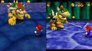 Bowser's upgraded graphics.