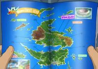 Mapa de la Isla Liocott en el Anime