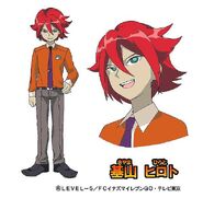 Artwork Oficial de Hiroto en Inazuma Eleven GO