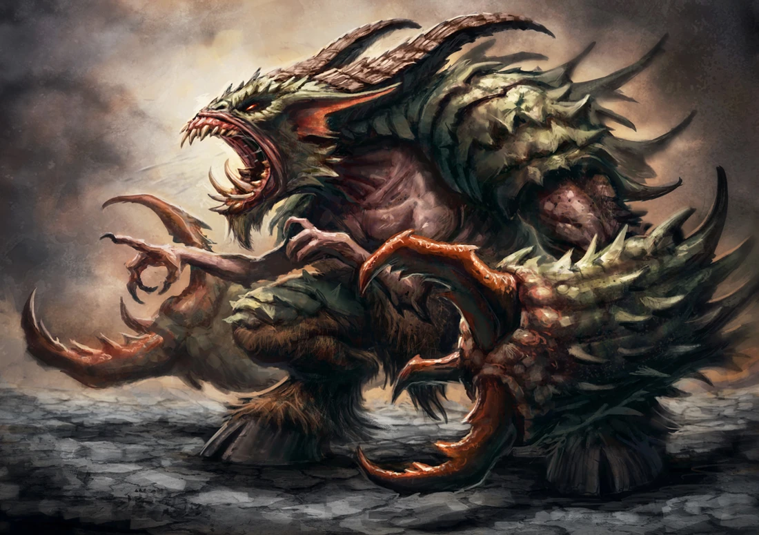 Гигантские монстры. Чудовища фантастические. Монстры фэнтези миров. Бог пустоты азатот. Мифические чудовища.