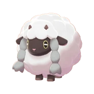 Wooloo as they appear in Pokemon Sword and Shield