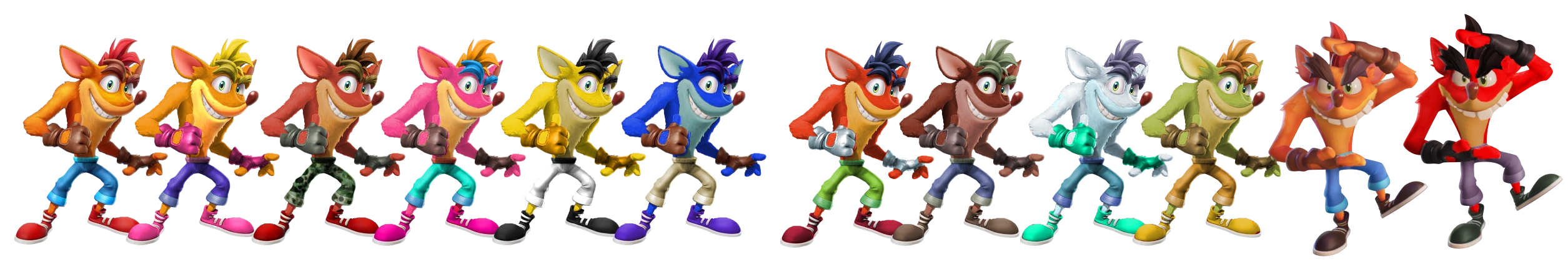 All the Crash Bandicoot content we could see in Super Smash Bros