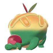 Appletun as he appears in Pokemon Sword and Shield