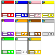 Blank templates for the card game.