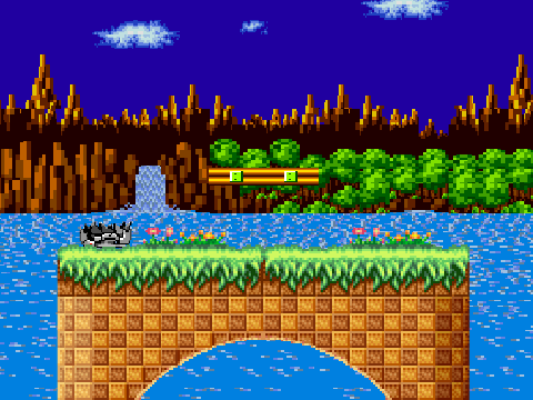 Moving Green Hill Zone Background 