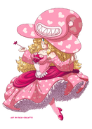 Witch Peach's Classic Design (Art by Duck Roulette)