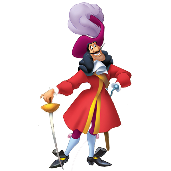 Captain Hook Smee, peter pan, cartoon, villain, fictional