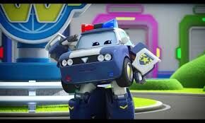 super wings police car