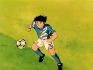 Tsubasa en la selección de Japón