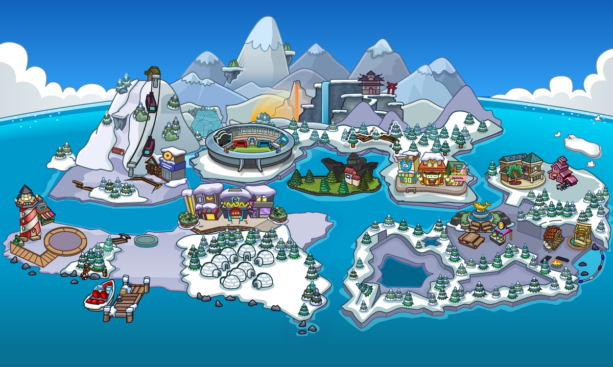 Soporte de Super Club Penguin on X: Isla 34 is Anime Island