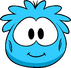 Disfraz de puffle celeste