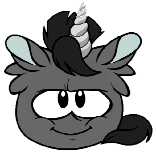 Puffle unicornio negro Super Club Penguin Wiki Fandom