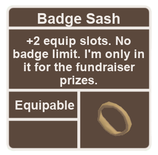 Badge Sash Super Cube Cavern Wiki Fandom - how to get the badge in movie maker 3 roblox