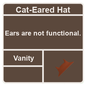 Cat Eared Hat Super Cube Cavern Wiki Fandom - cube cavern hat headrow roblox