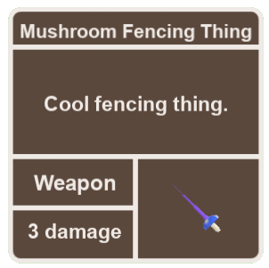 Mushroom Fencing Thing Super Cube Cavern Wiki Fandom - fencing roblox