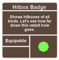 Hitbox Badge Super Cube Cavern Wiki Fandom - roblox hitbox tutorial