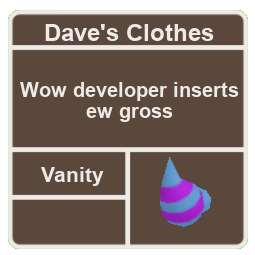 Dave's Clothes | Super Cube Cavern Wiki | Fandom