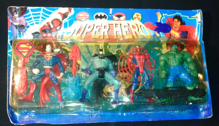 Batman and shop spiderman figures
