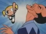  is taken out by a powerful uppercut by Bubbles