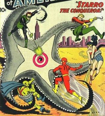 Justice League Starro the Conqueror!  Coloring Books at Retro Reprints -  The world's largest coloring book archive!