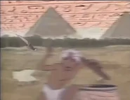 Hadji Singh at the pyramids of Egypt