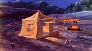  and  camping in 