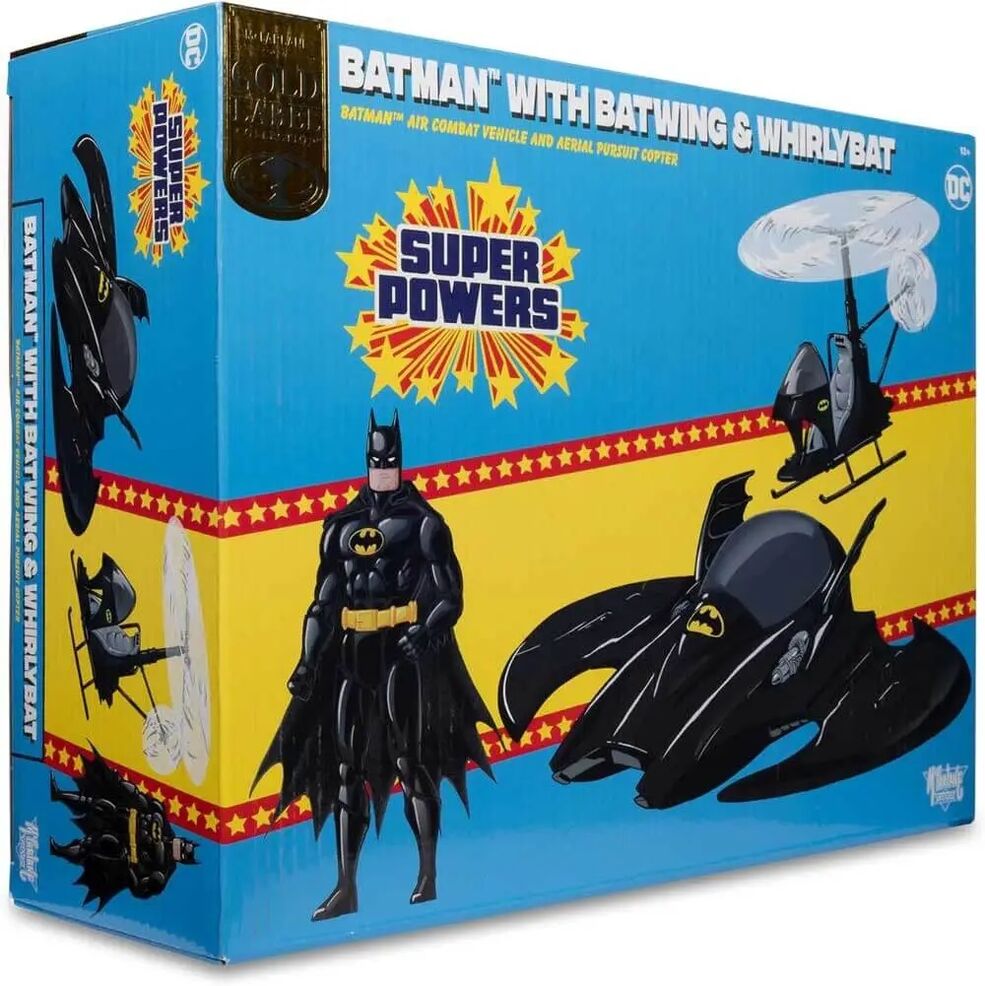 Batman with Batwing & Whirly Bat (Super Powers toy