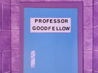 Prof. Goodfellow's Office Door (01x03 - Professor Goodfellow's G.E.E.C.)